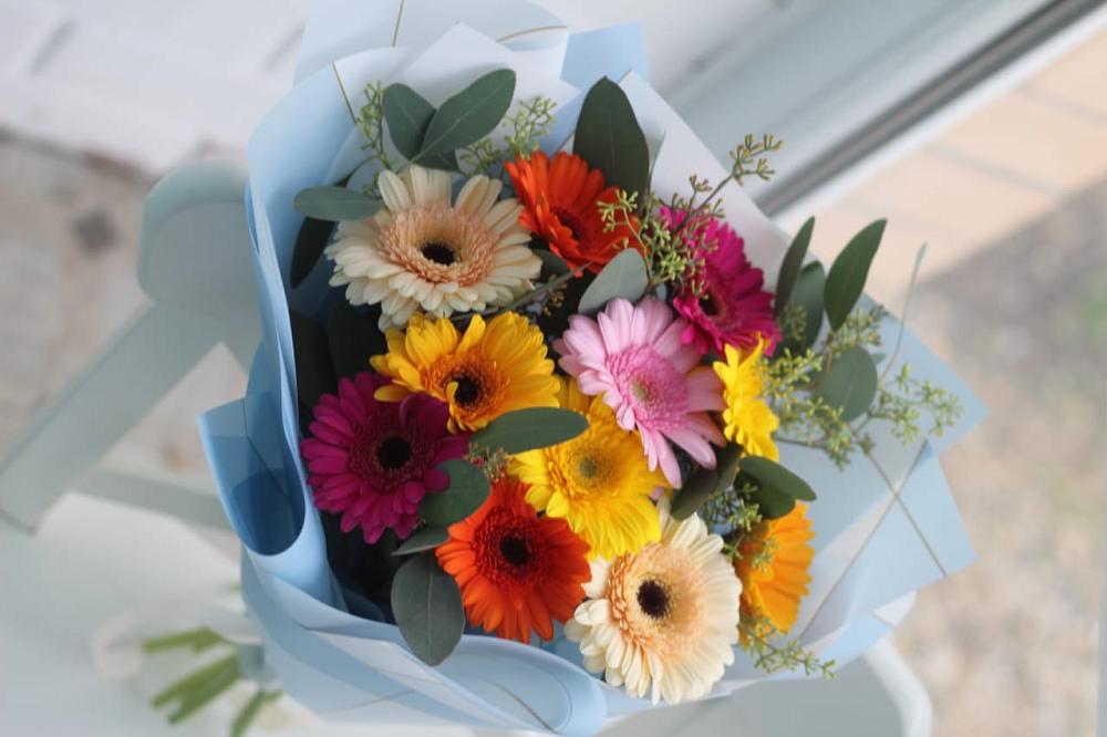 Букет цветов из: Герберы в Новониколаевском