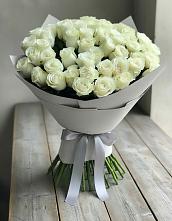 Букет 35 Белых роз в Новониколаевском