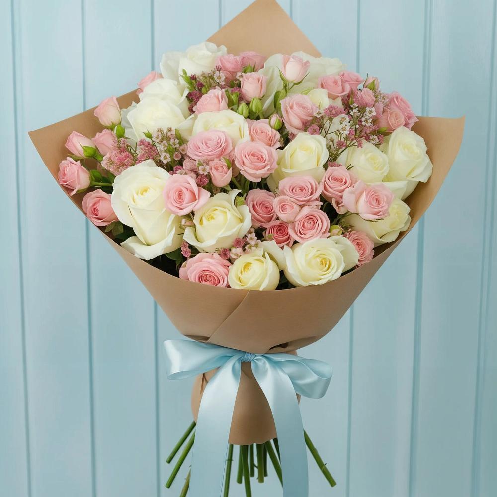 Букет цветов из: Розы в Новониколаевском