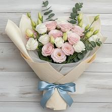 Букет цветов из:  Лизиантусы #REPLACE_PRED# Новониколаевском
