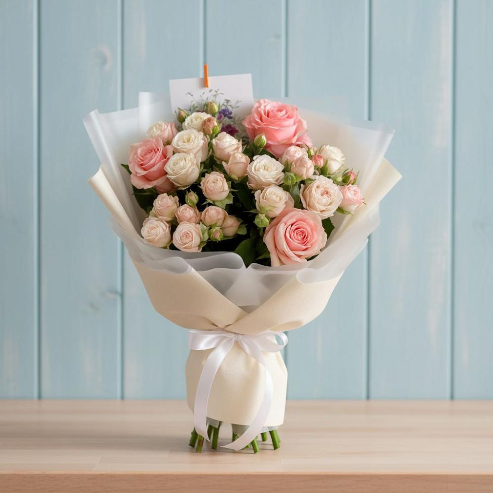 Букет цветов из: Розы в Новониколаевском