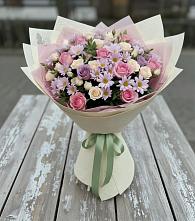 Букет цветов из:  Розы и Хризантемы в Новониколаевском