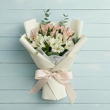 Букет цветов из:  Альстромерии в Новониколаевском