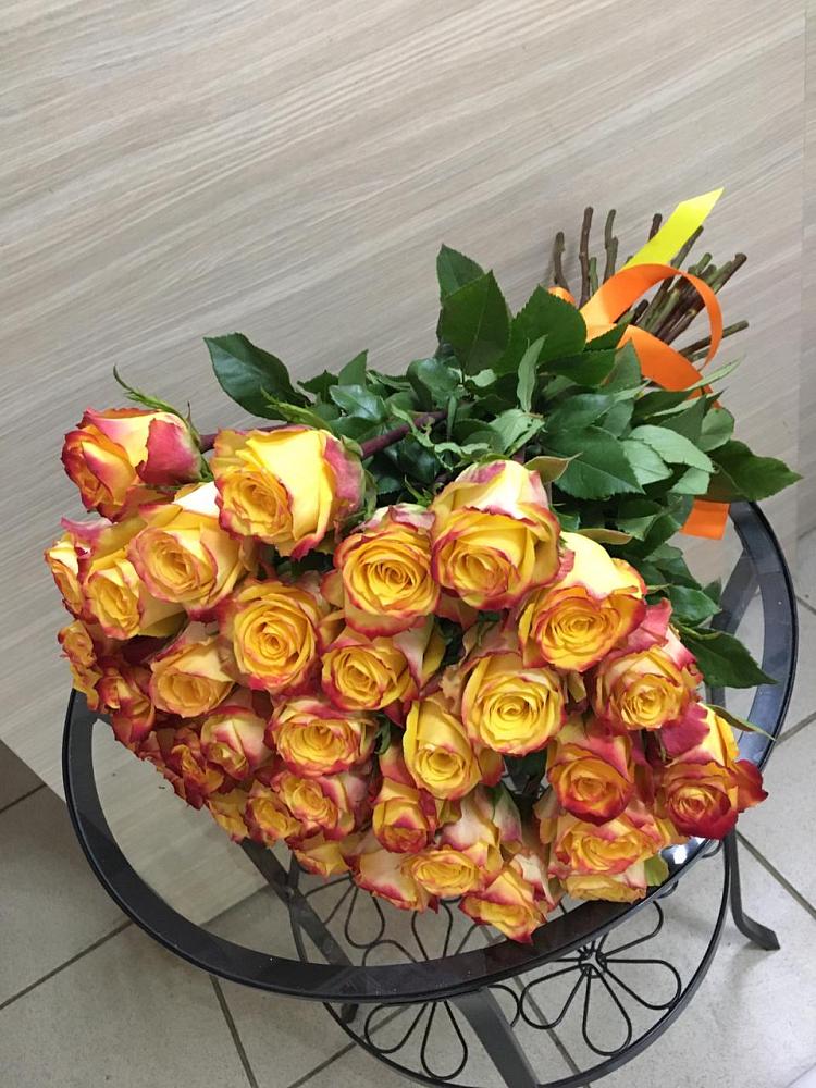 Букет Желтые розы в Новониколаевском