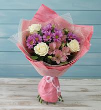 Букет цветов из:  Герберы в Новониколаевском