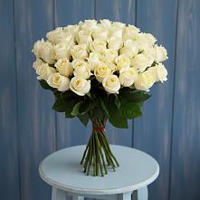 Букет 51 Белая роза Эдлесс Лав #REPLACE_PRED# Новониколаевском