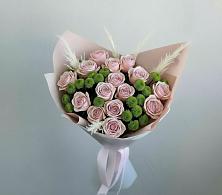 Букет цветов из:  Розы и Хризантемы в Новониколаевском