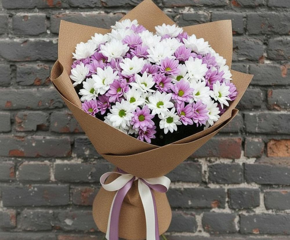 Букет цветов из: Хризантемы в Новониколаевском