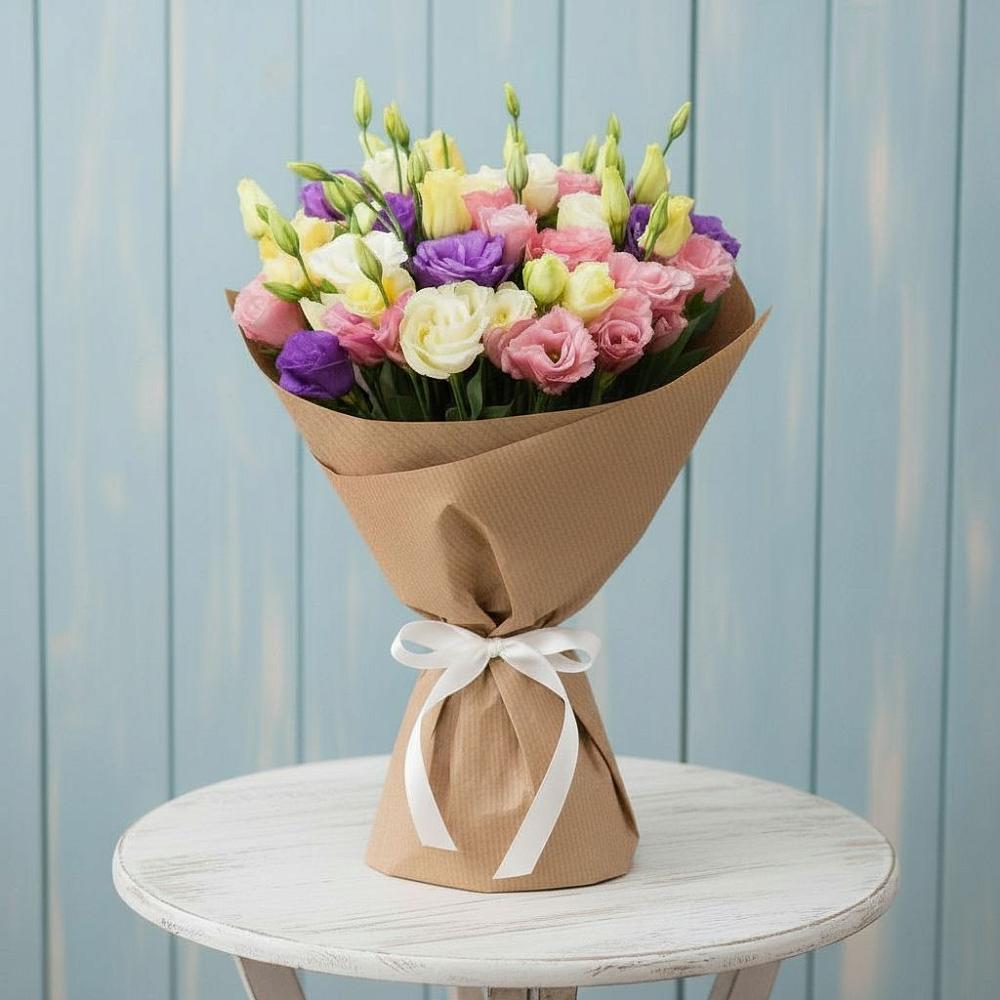 Букет цветов из: Лизиантусы в Новониколаевском