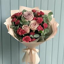 Букет цветов из:  Гвоздики и Розы #REPLACE_PRED# Новониколаевском