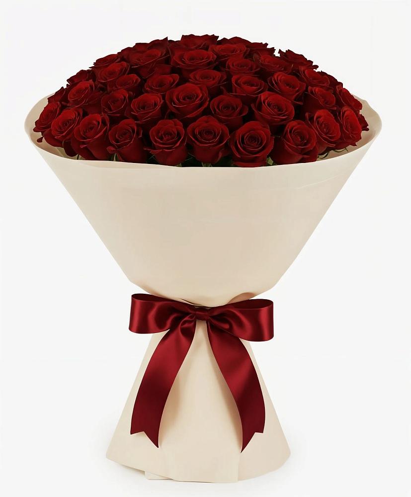 Букет 101 Бордовая роза Блэк Бакарра в Новониколаевском