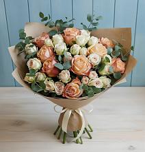 Букет цветов из:  Альстромерии и Розы в Новониколаевском