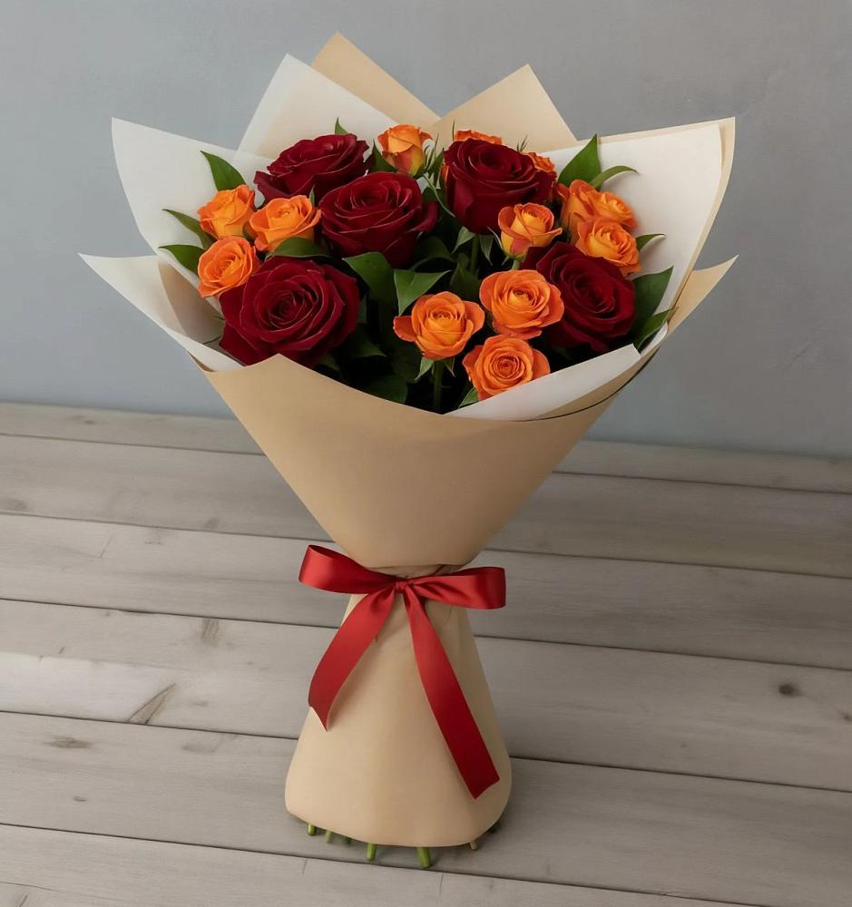 Букет Любовь и восторг в Новониколаевском